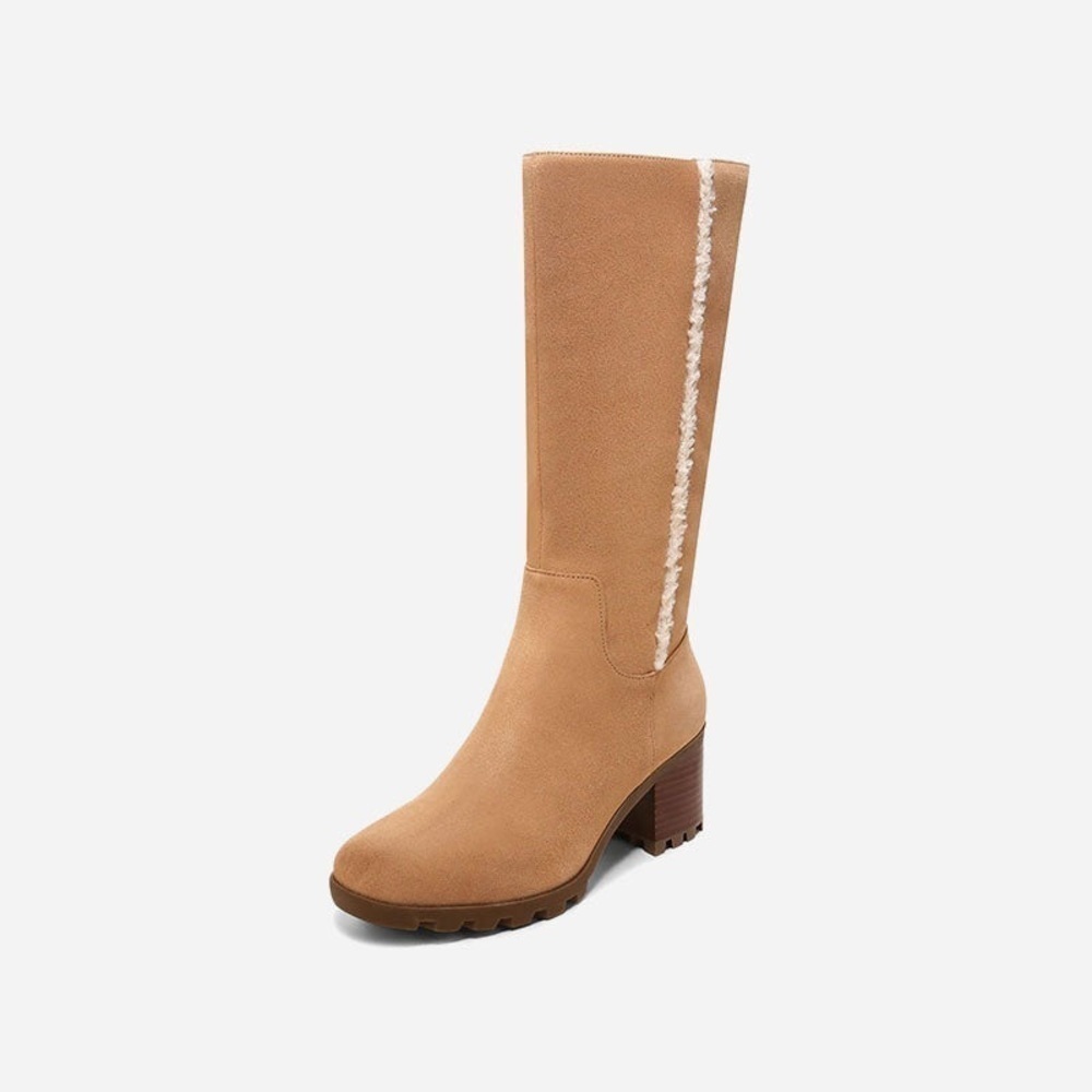 Vionic Brenna Waterproof Knee High Boot in Wheat - Picture 9 of 13